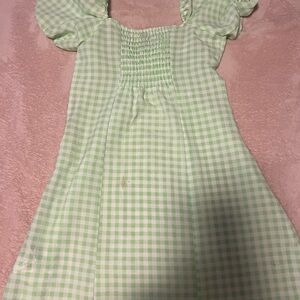 Green Gingham Dress